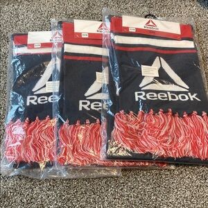 Reebok Red and Blue Scarves with Fringe